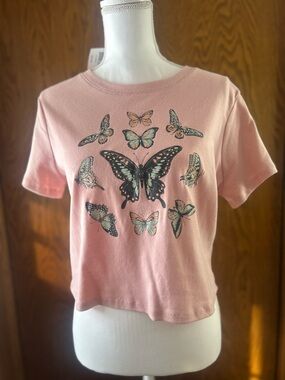 Target Pink Butterfly Graphic Tee